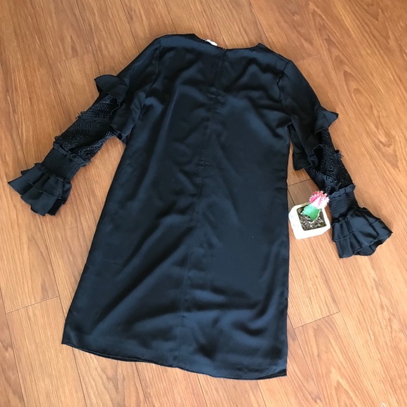 Kobi Halperin Alda Lace Sleeve Shift Dress XS - Picture 3 of 6